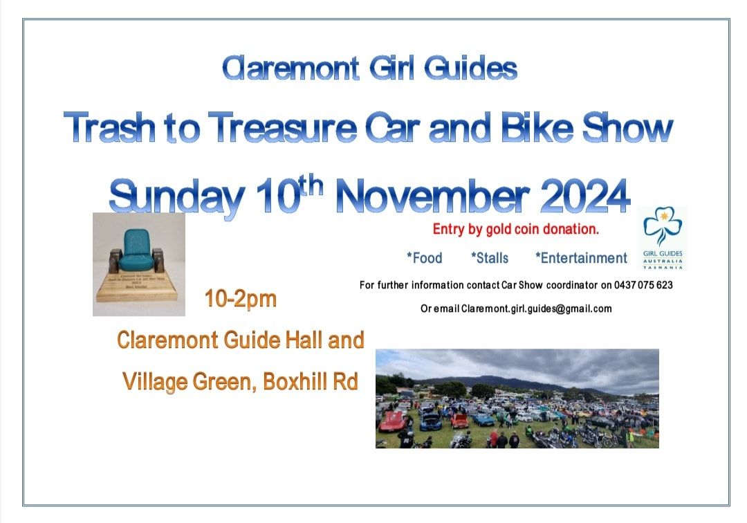 Claremont Girl Guides 2024 Trash to Treasure Car and Bike Show