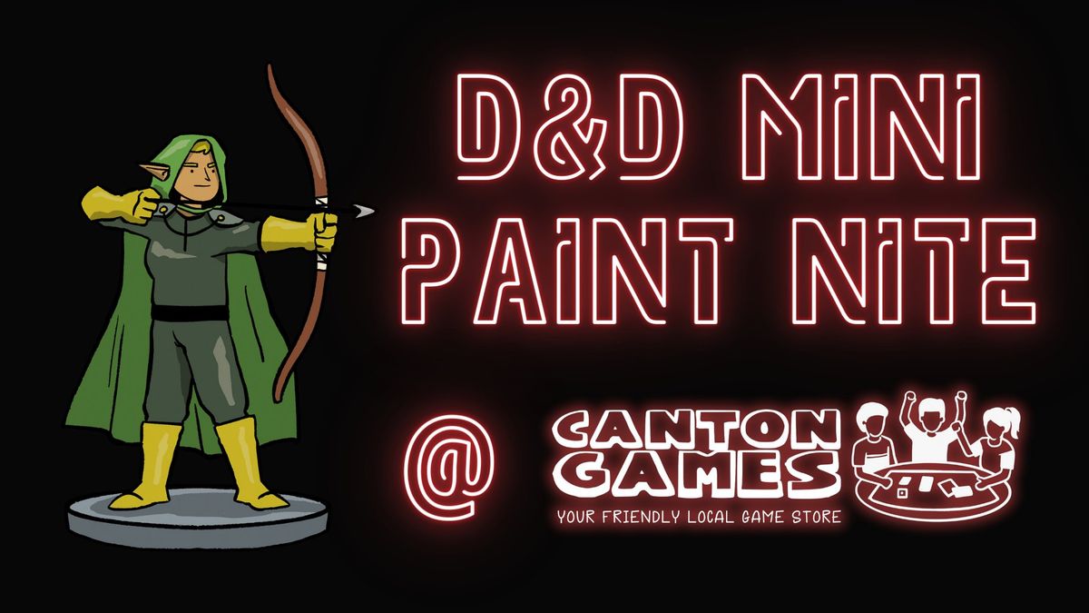 Learn-to-Paint Night: D&D Minis!
