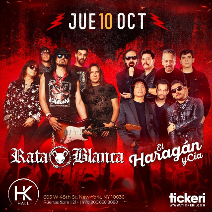 RATA BLANCA Y EL HARAG\u00c1N Y C\u00cdA, HK HALL in New York