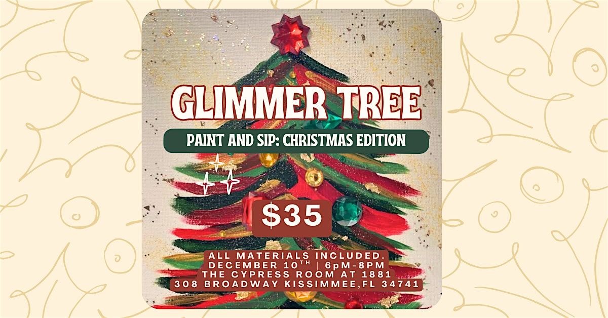 Glimmer Tree Paint and Sip