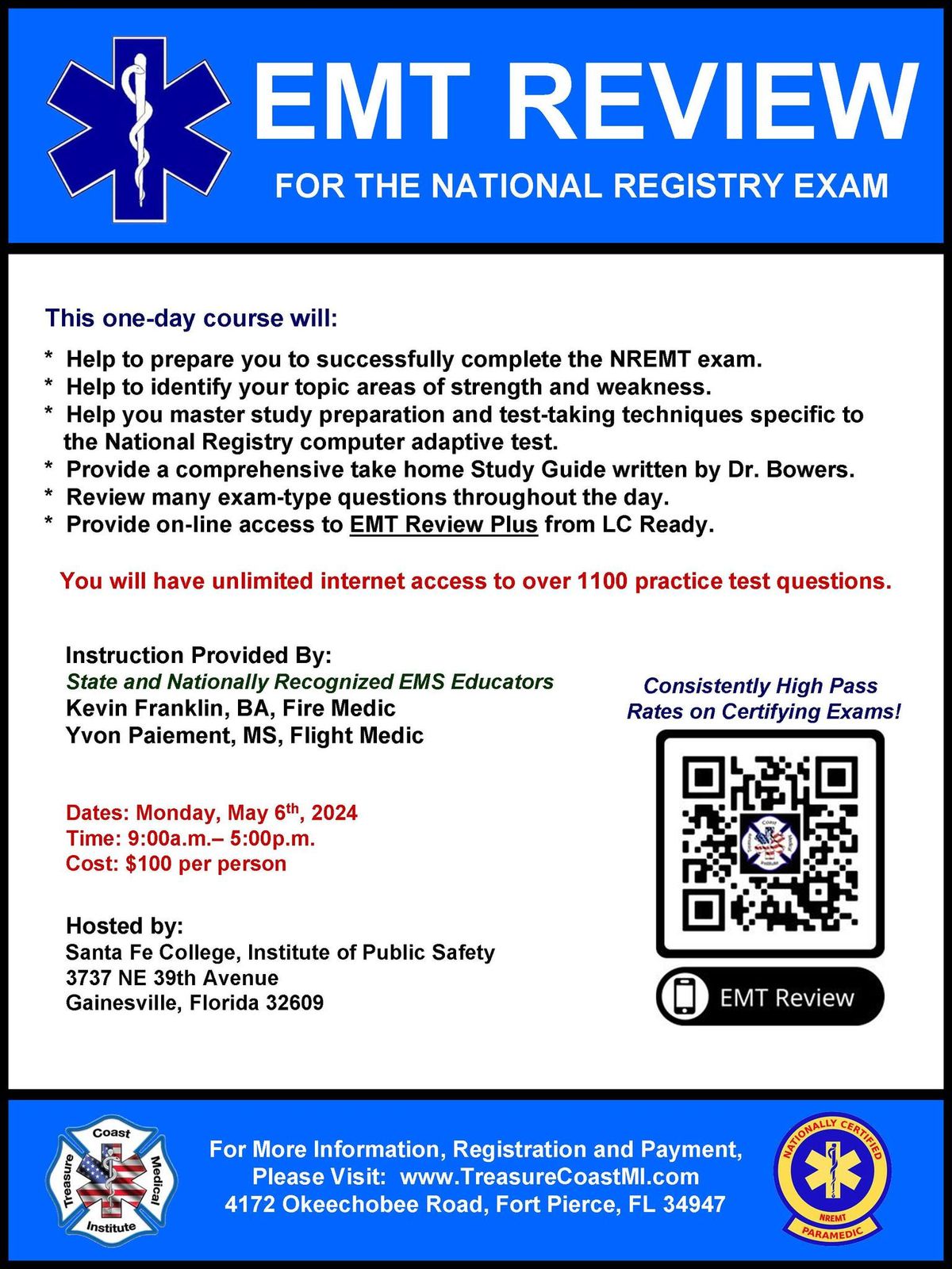 EMT Review for National Registry Exam