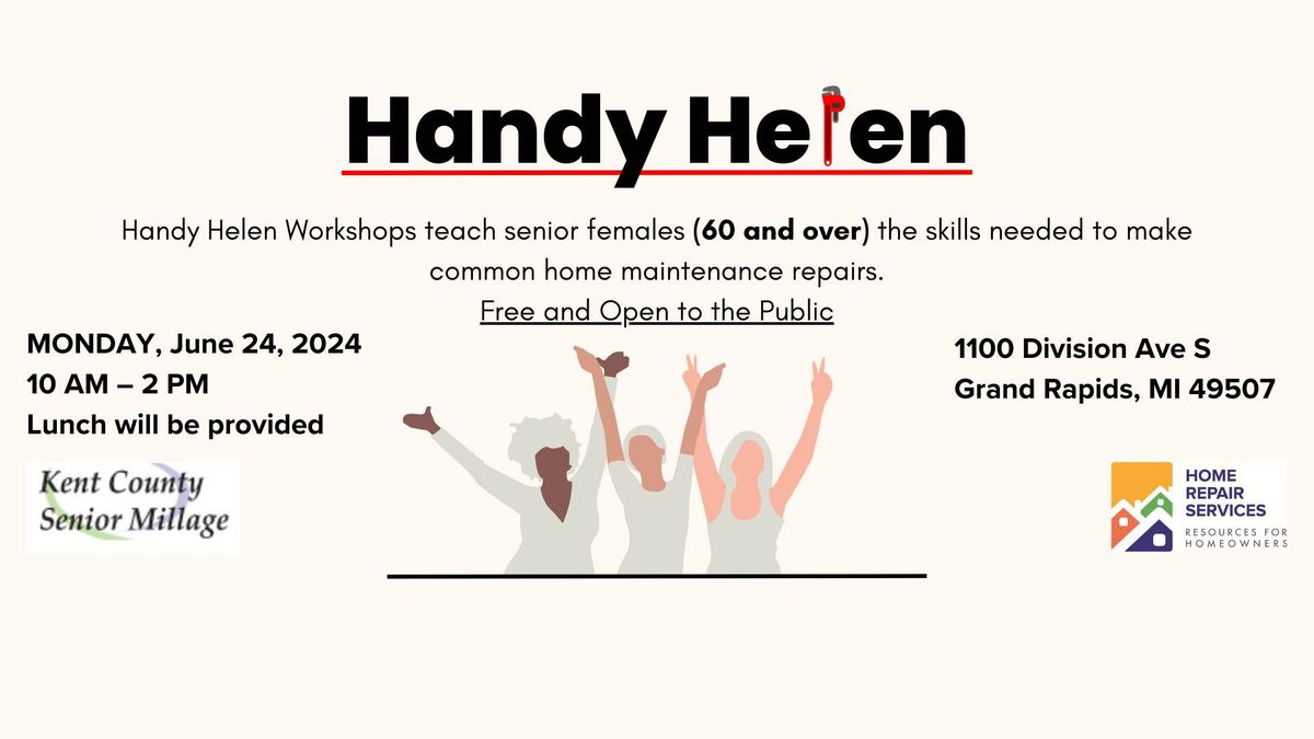 Free Hands-On DIY Workshop: Handy Helen 