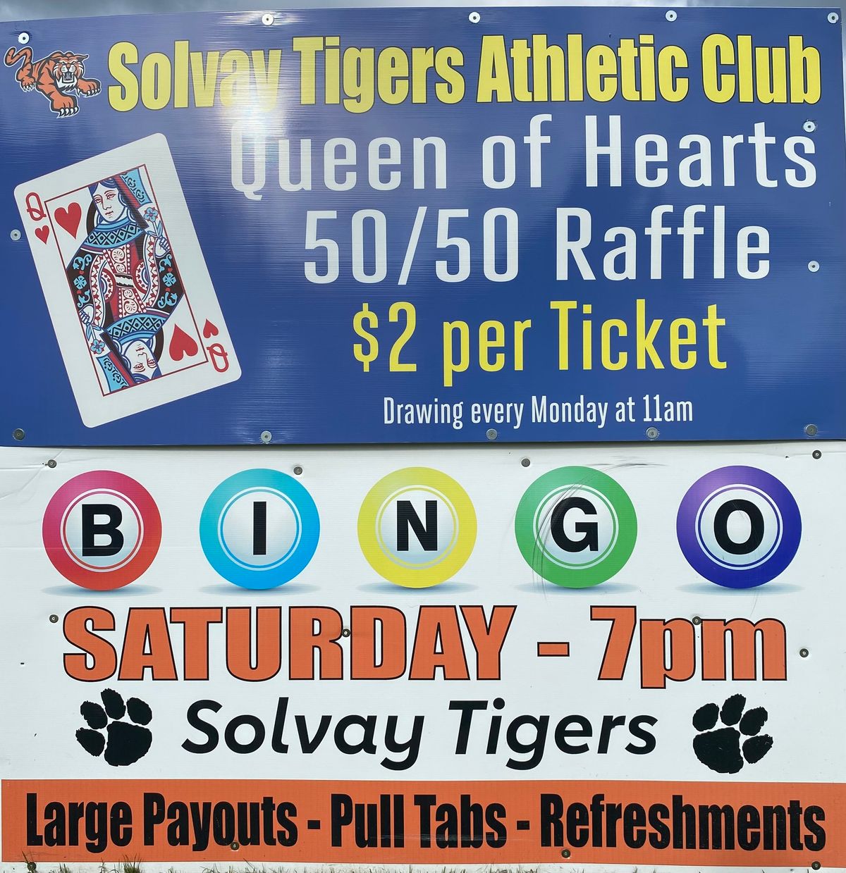 Solvay Tigers BINGO