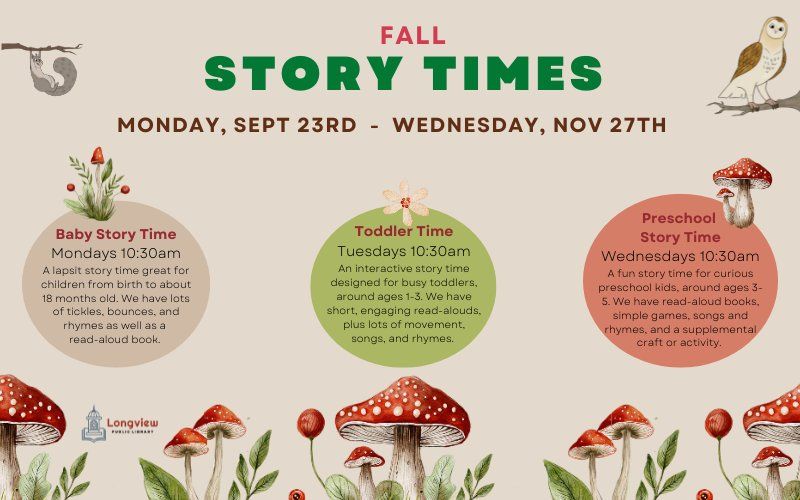 Fall Story Times