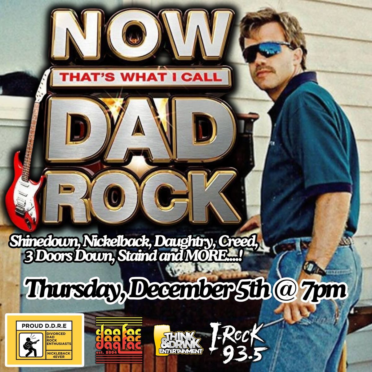 Dad Rock Music Bingo @ Daiquiri Factory (Davenport, IA) \/ Thurs Dec 5th @ 7pm