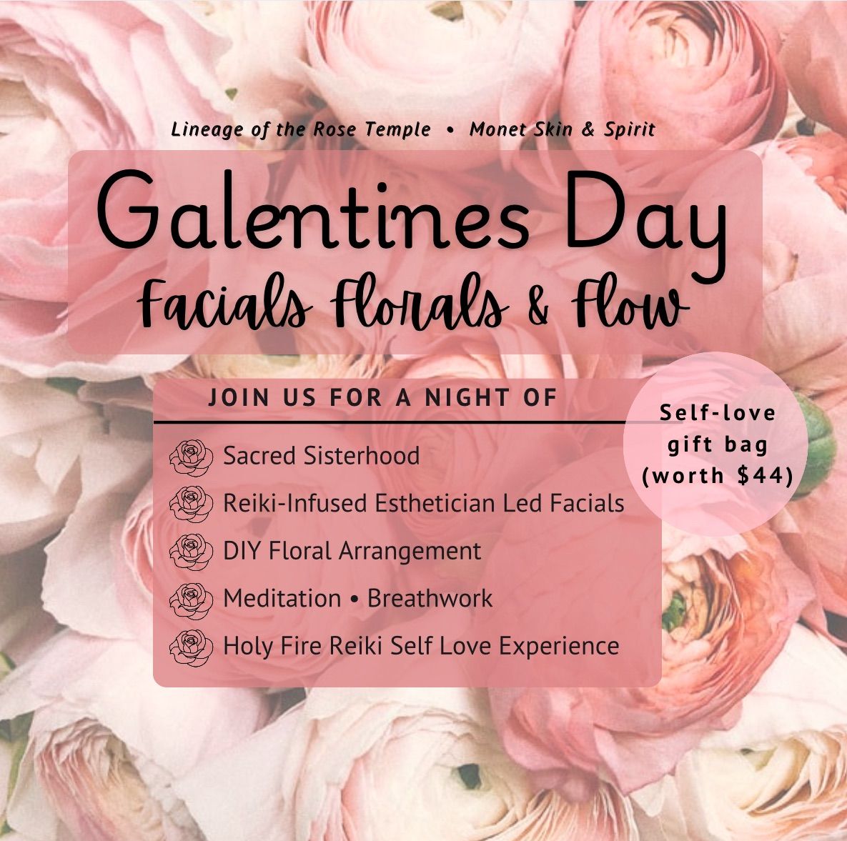 Galentine\u2019s Day - Facials, Florals & Flow