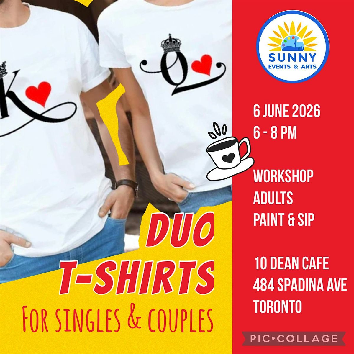 DUO T-SHIRTS - Art Workshop for Adults