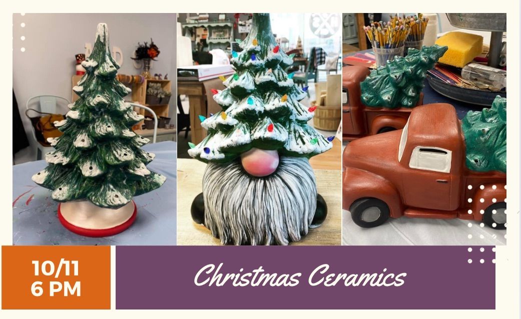 10\/11\/2024 6 pm Christmas Ceramics Workshop