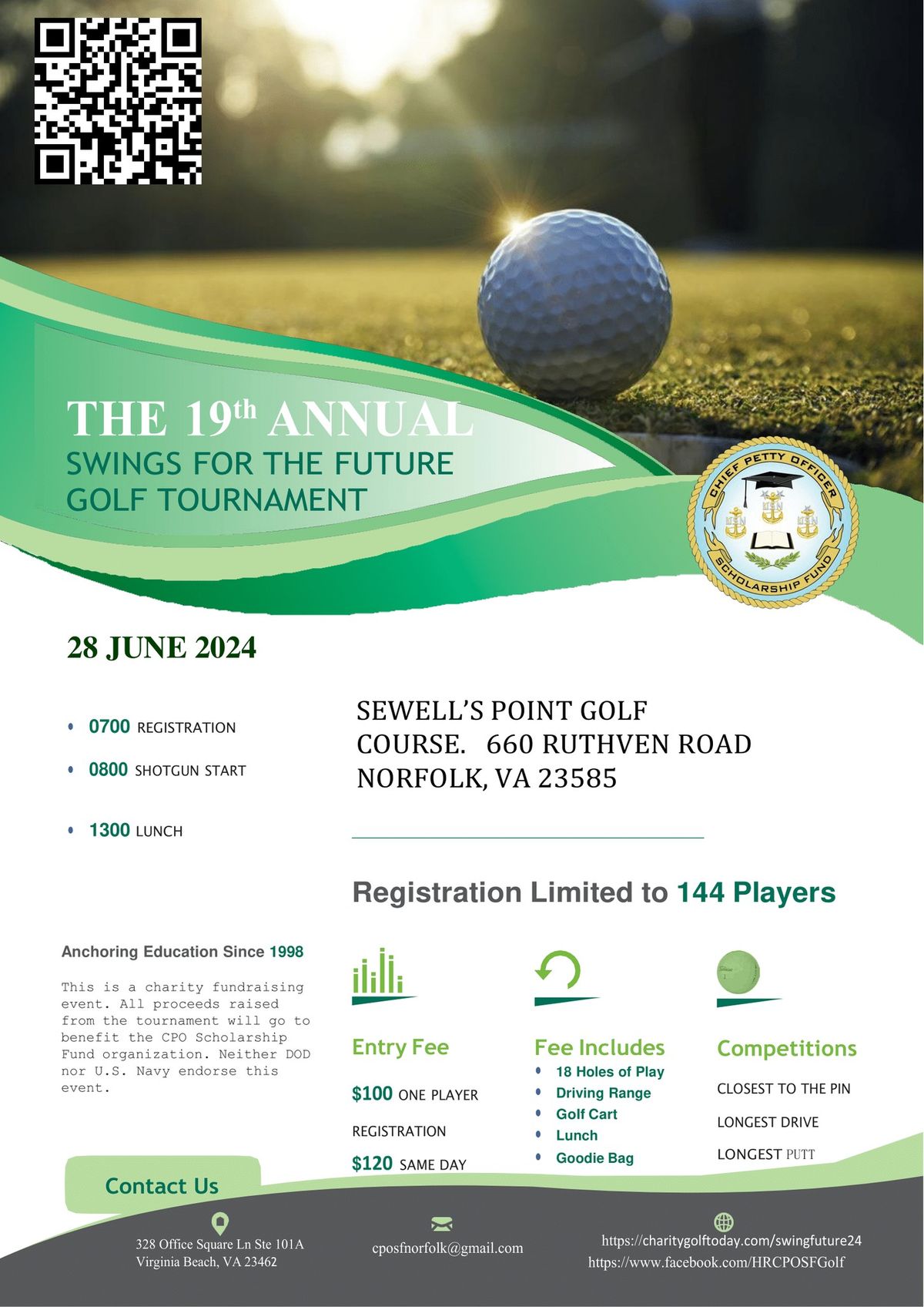 19th Annual CPOSF Swings for the Future Golf Tournament