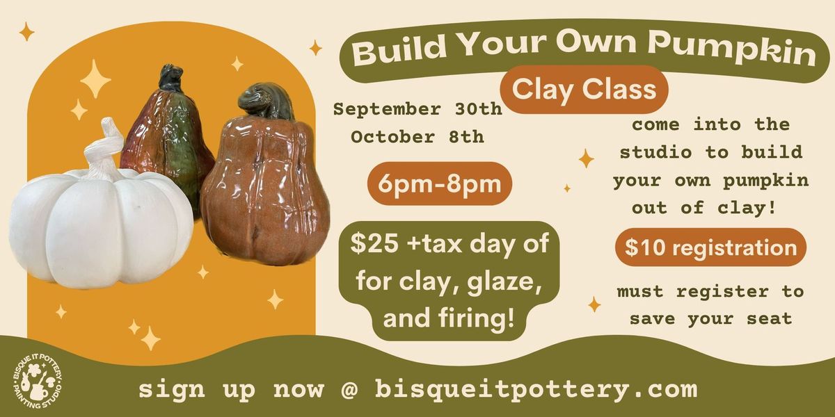 Build your Own Clay Pumpkin!