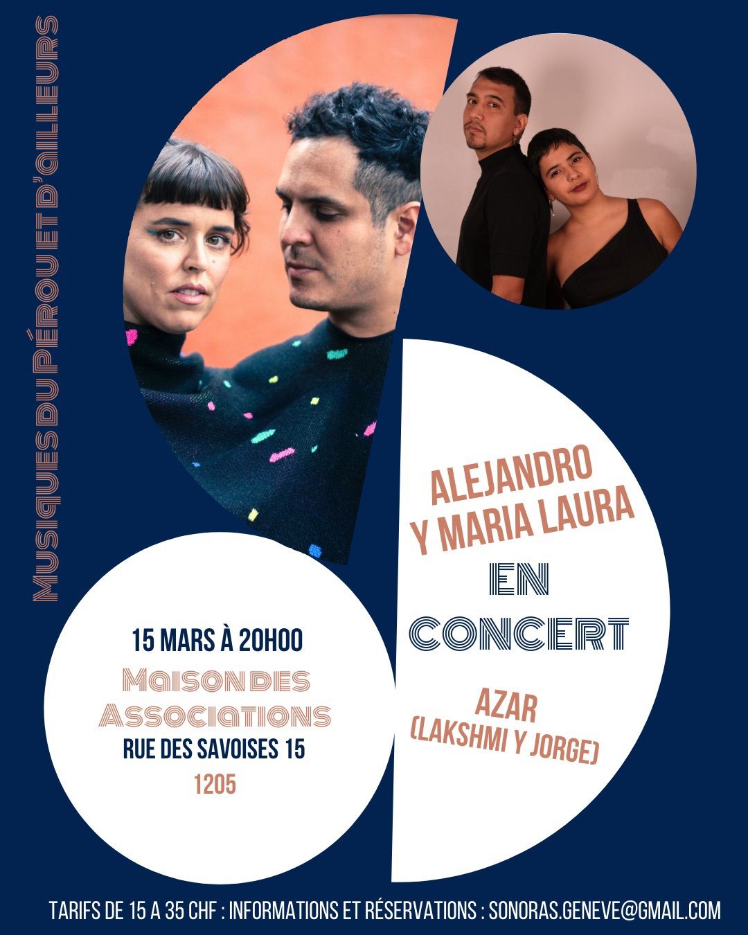 Alejandro y Maria Laura (P\u00e9rou) + Azar en Concert!!!