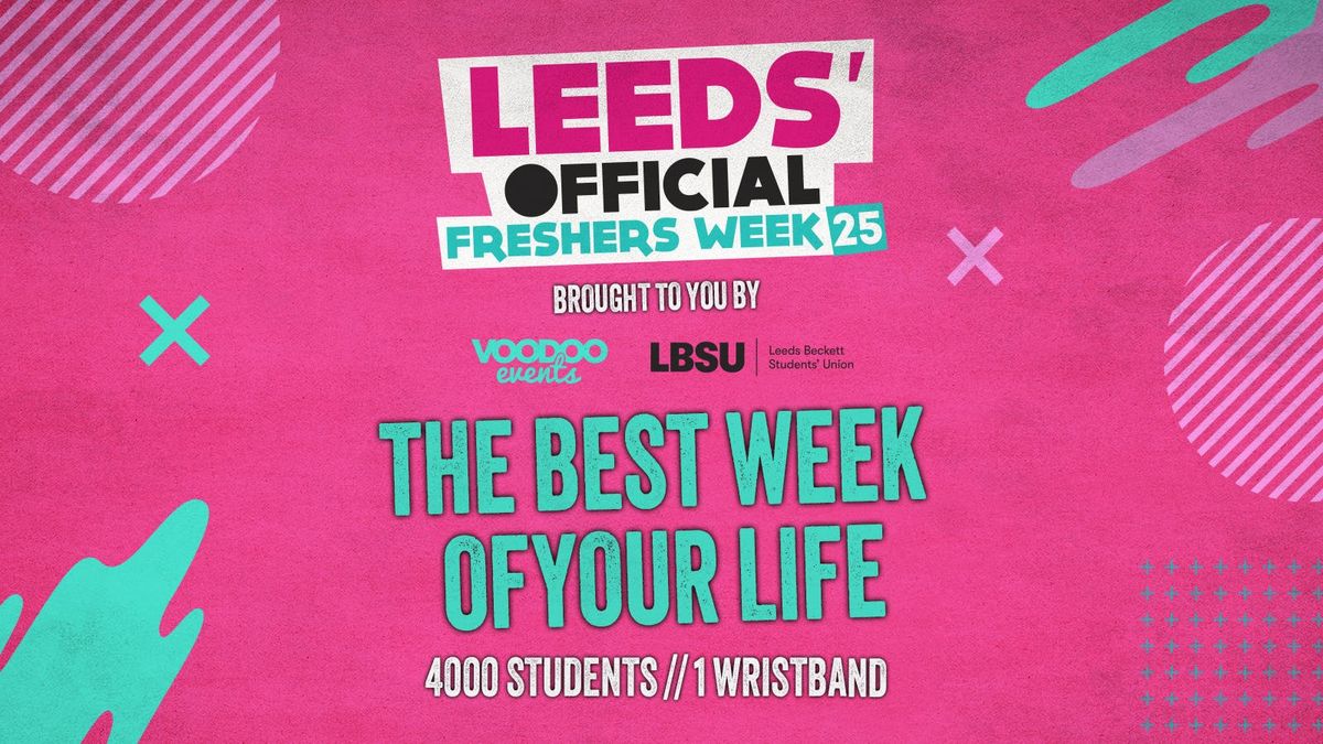 Leeds's Official Freshers Wristband 2025