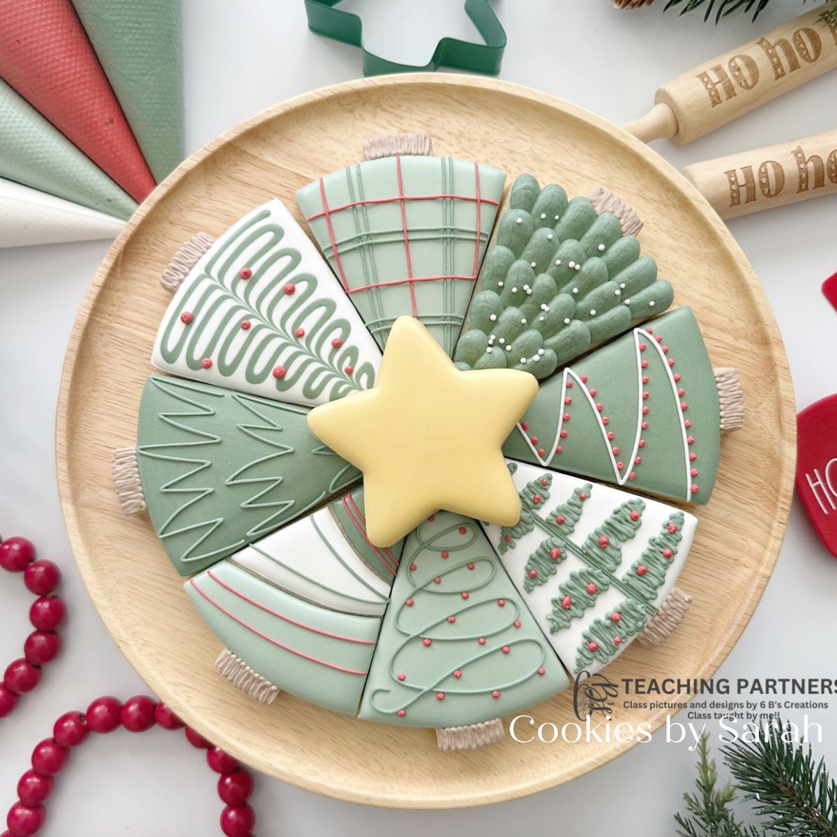 Christmas Tree Cookie Platter Decorating Class