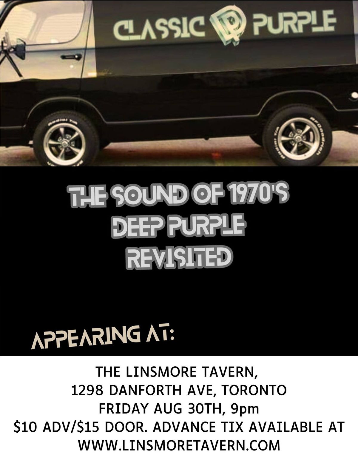 Toronto Deep Purple tribute band \u2013 Classic Purple Live at the Linsmore Tavern!