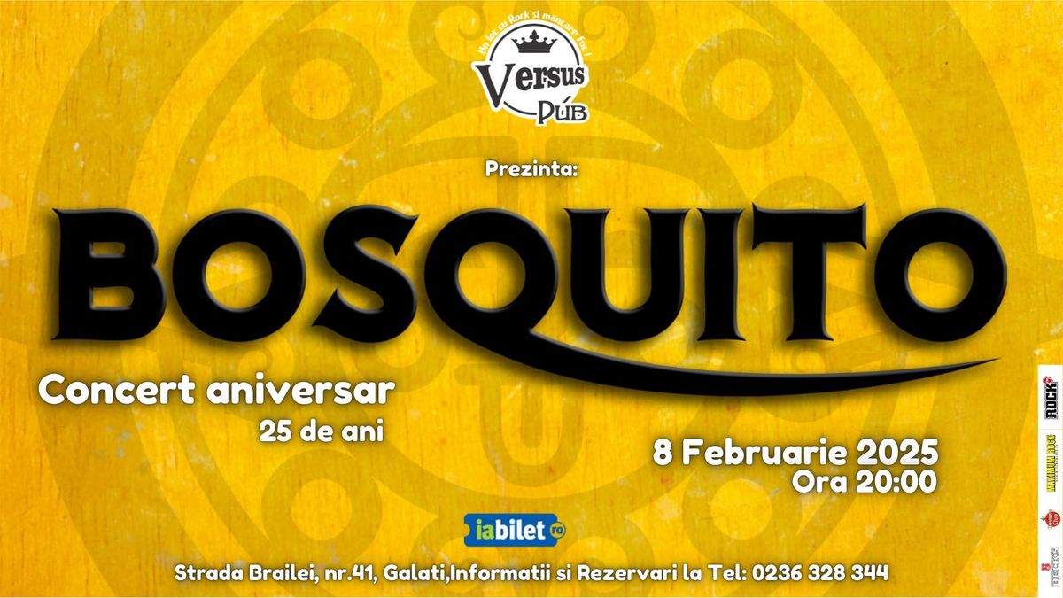 BOSQUITO 25 TOUR live @ VERSUS Pub