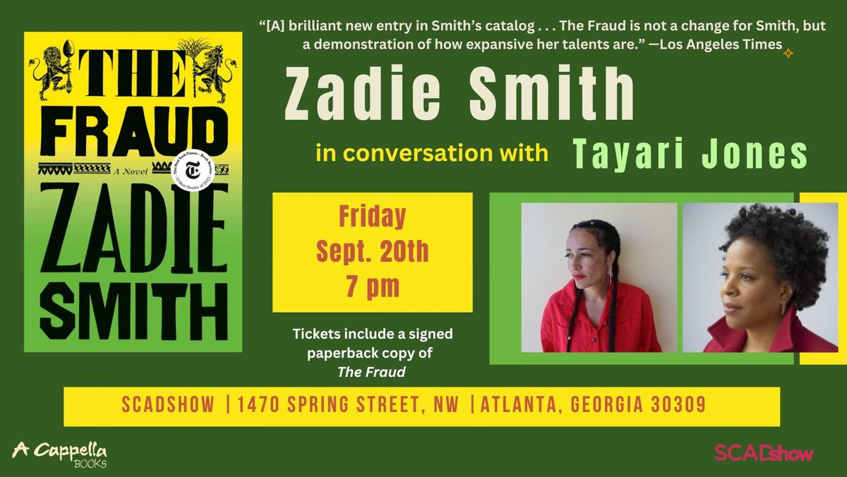 Zadie Smith in conversation with Tayari Jones | The Fraud