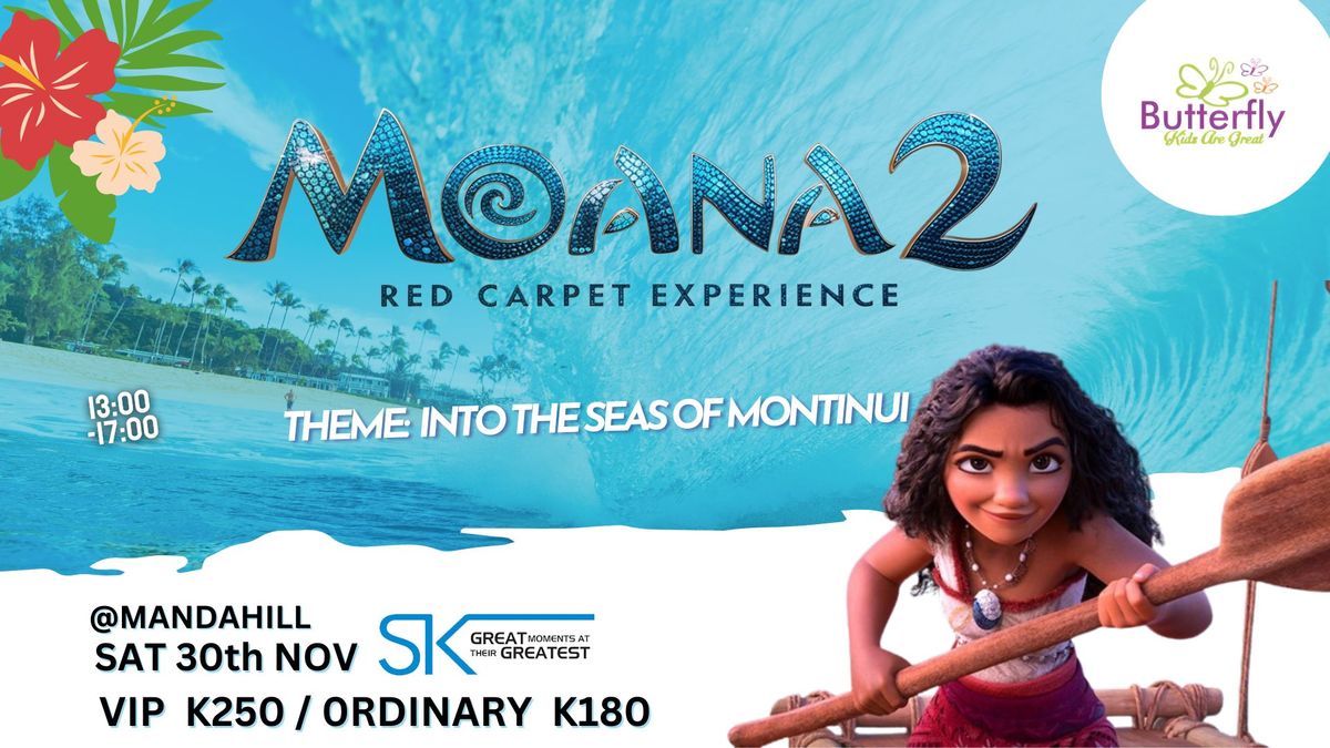 Moana 2 red carpet experience 