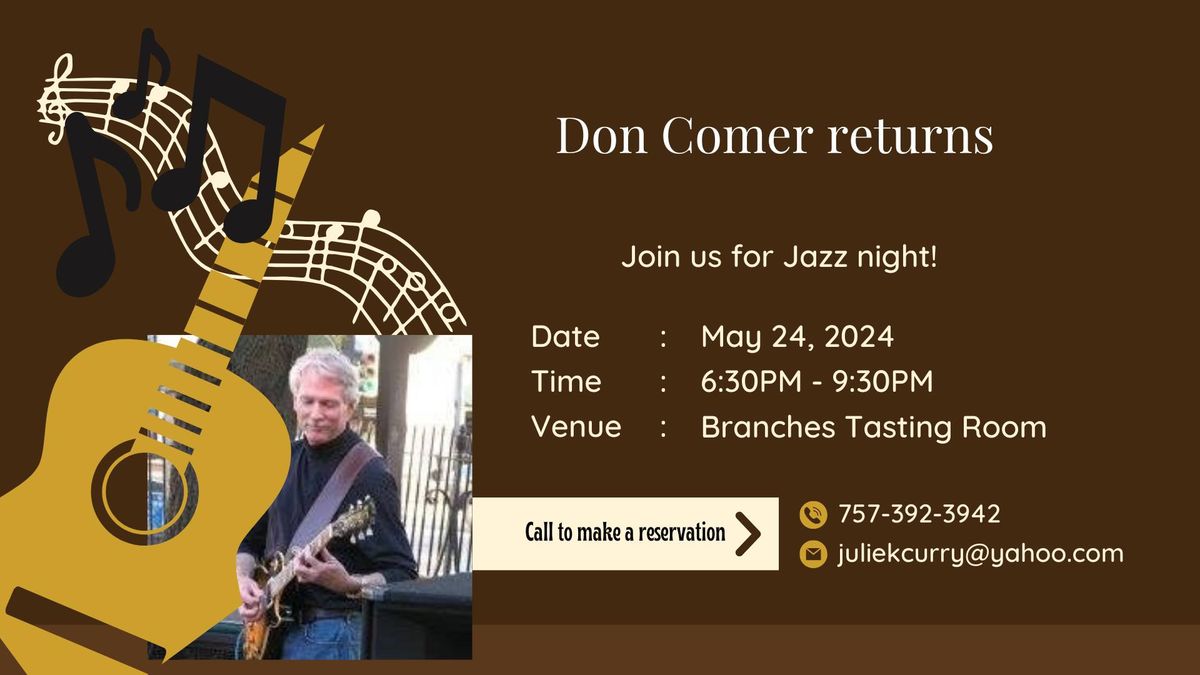 Jazz night featuring Don Comer