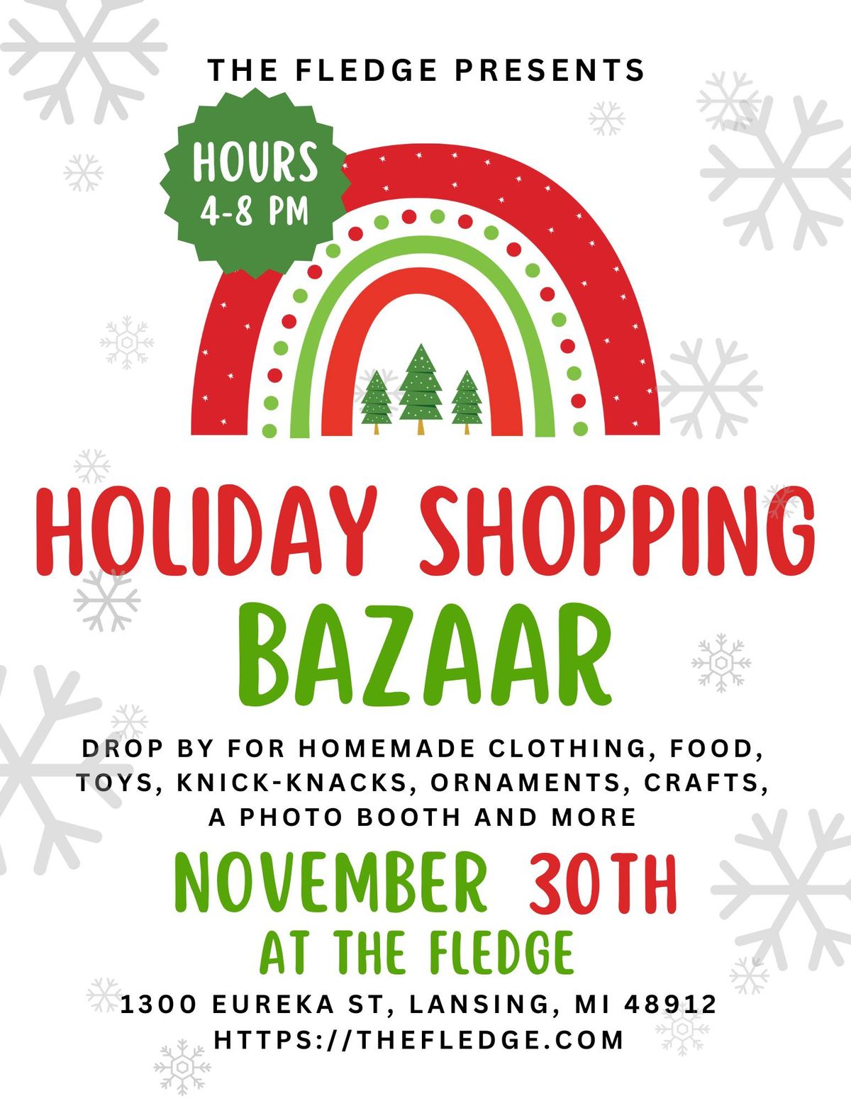 The Fledge Holiday Shopping Bazaar