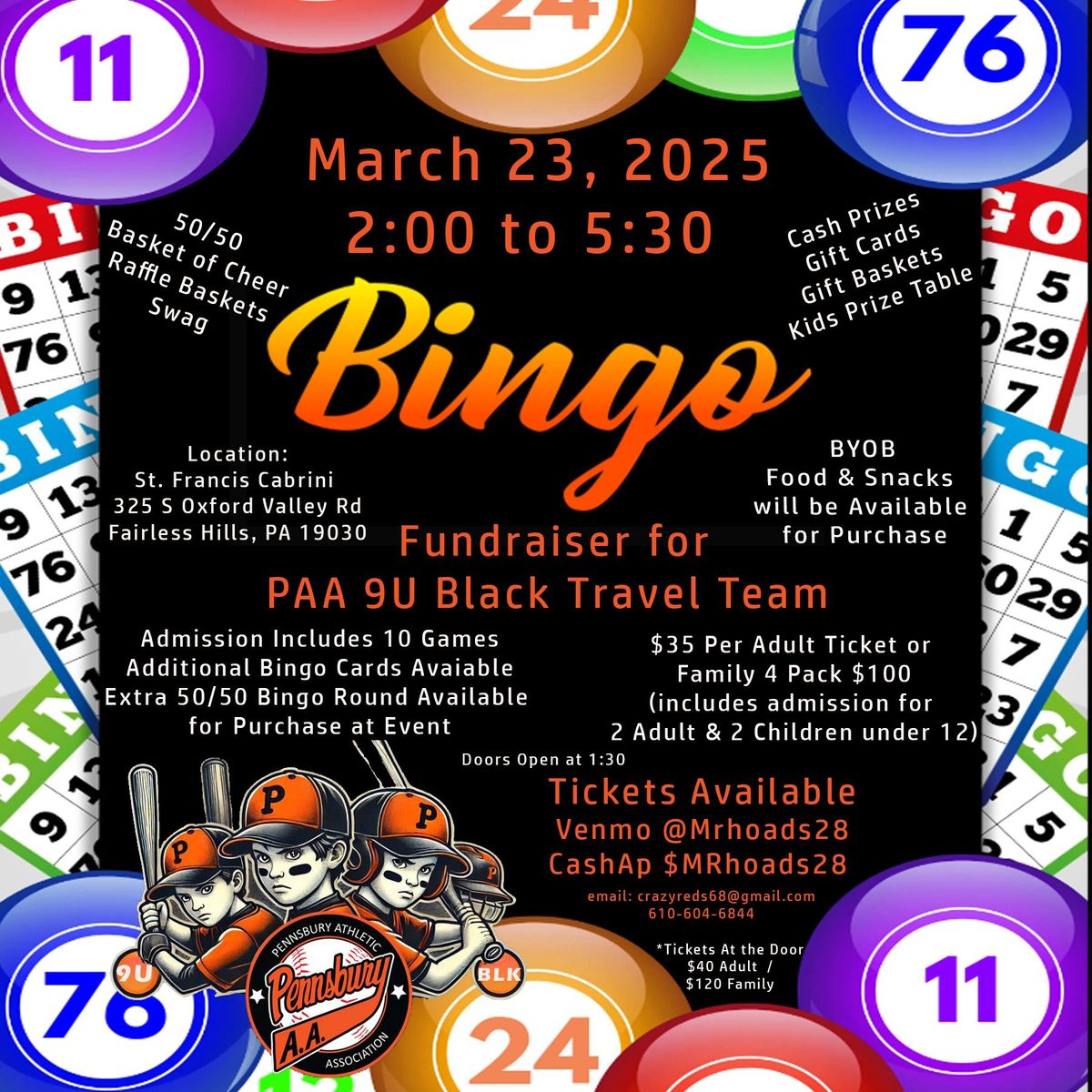 Bingo Fundraiser 