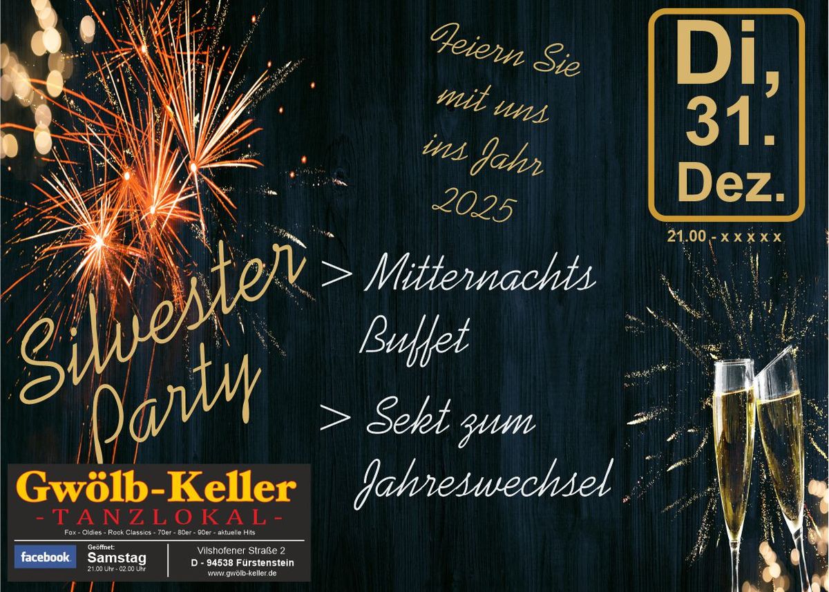 Silvesterparty im Gw\u00f6lbKeller