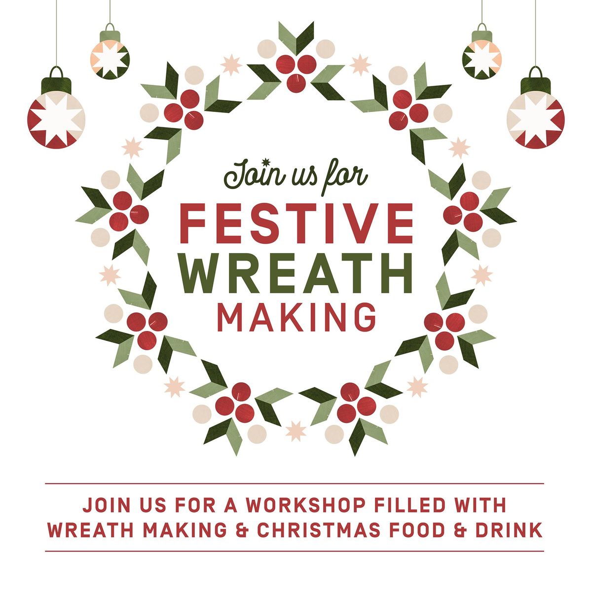 Festive Wreath Making at North Light 