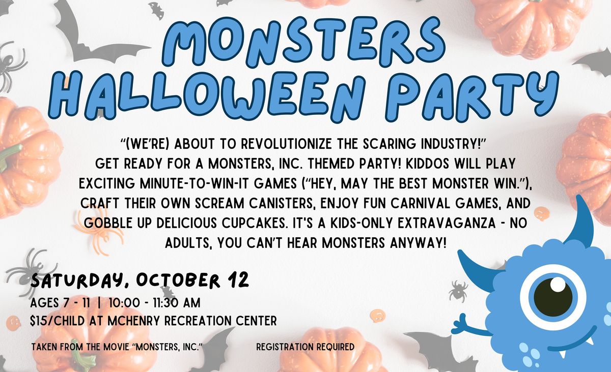 Monsters Halloween Party