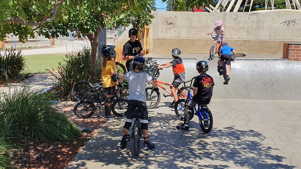 Fremantle skatepark - BMX Coaching 4th Jan