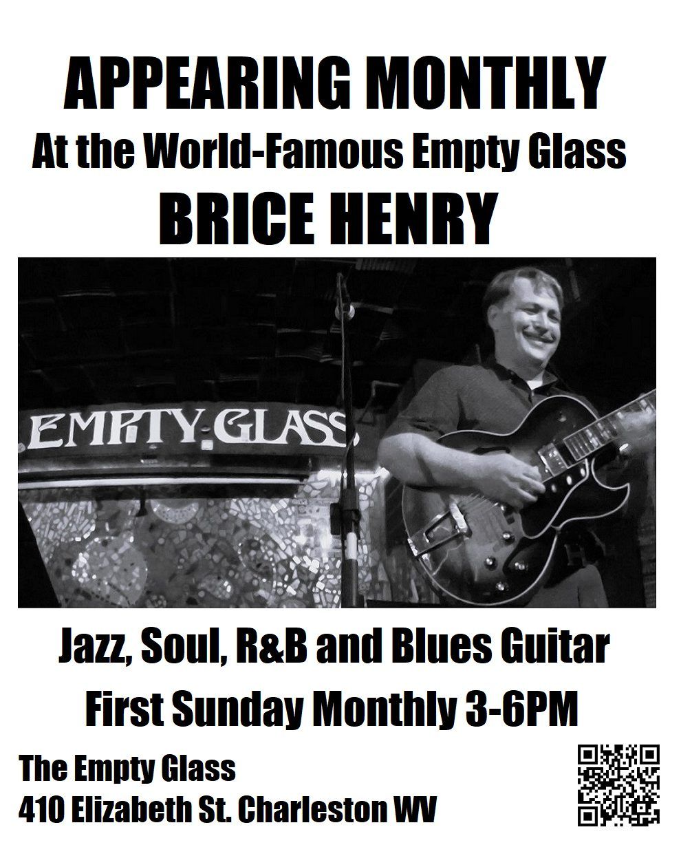 Brice Henry at the Empty Glass