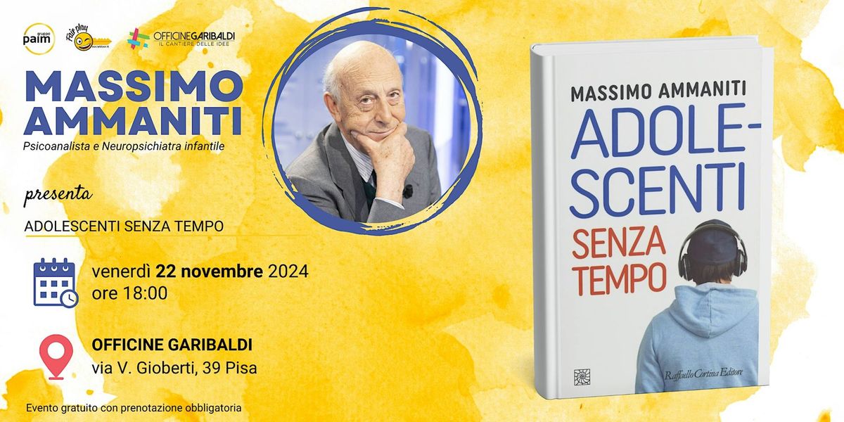 Lectio Magistralis | Massimo Ammaniti presenta "Adolescenti senza tempo"