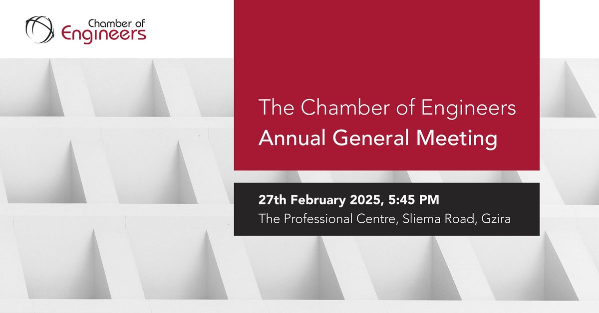 AGM 2024\/2025 - Chamber of Engineers