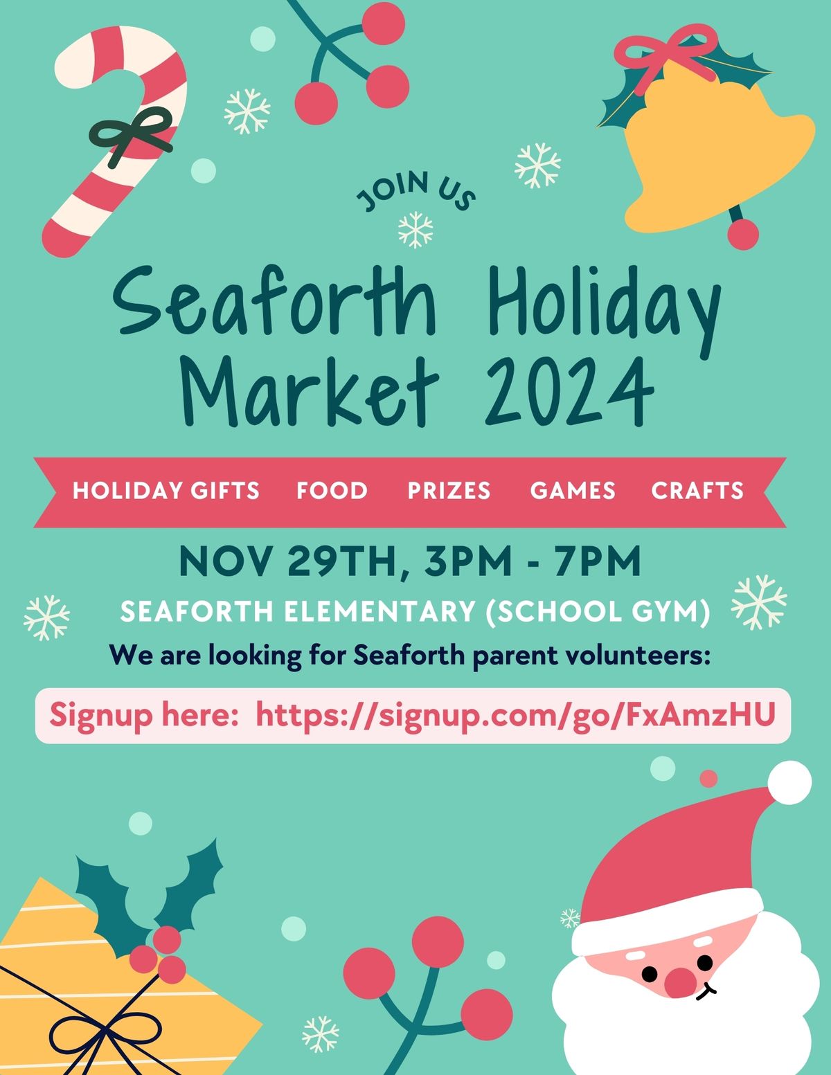 Seaforth Elementary Holiday Marketplace 2024