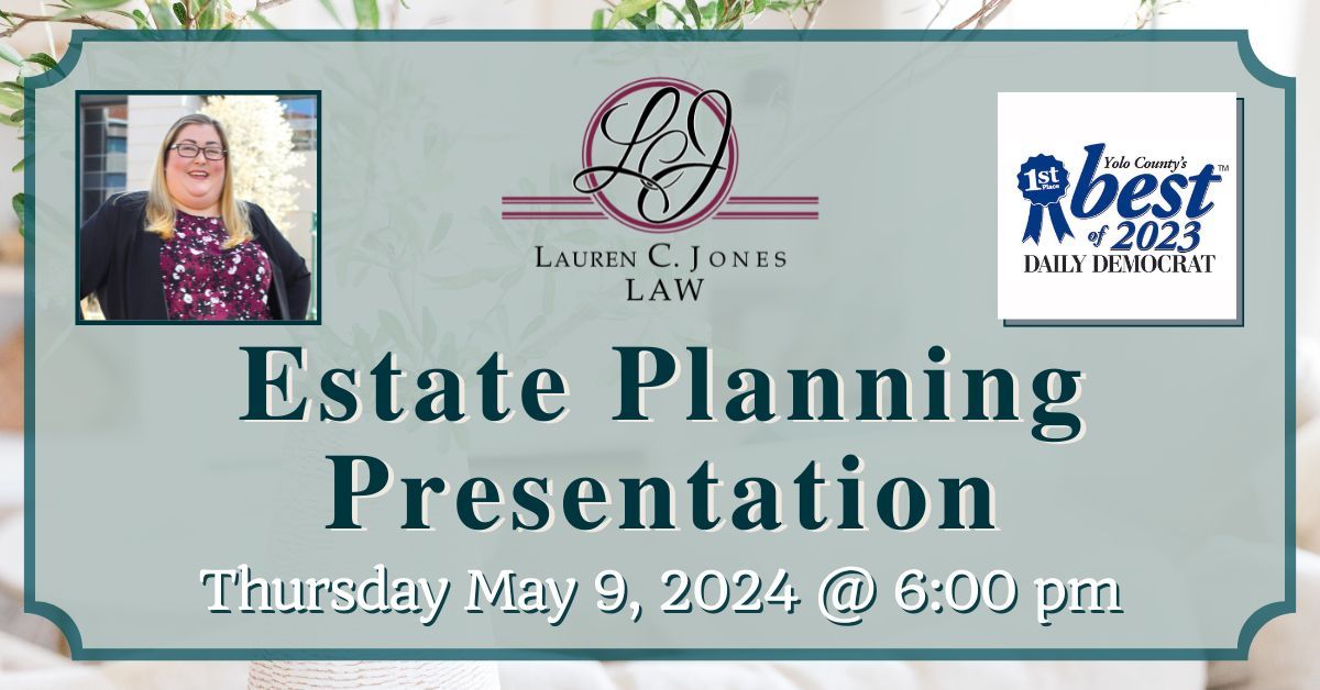 FREE Estate Planning Presentation - Online and In Person