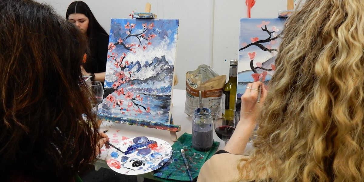 Paint and Sip Class: Cherry Blossoms