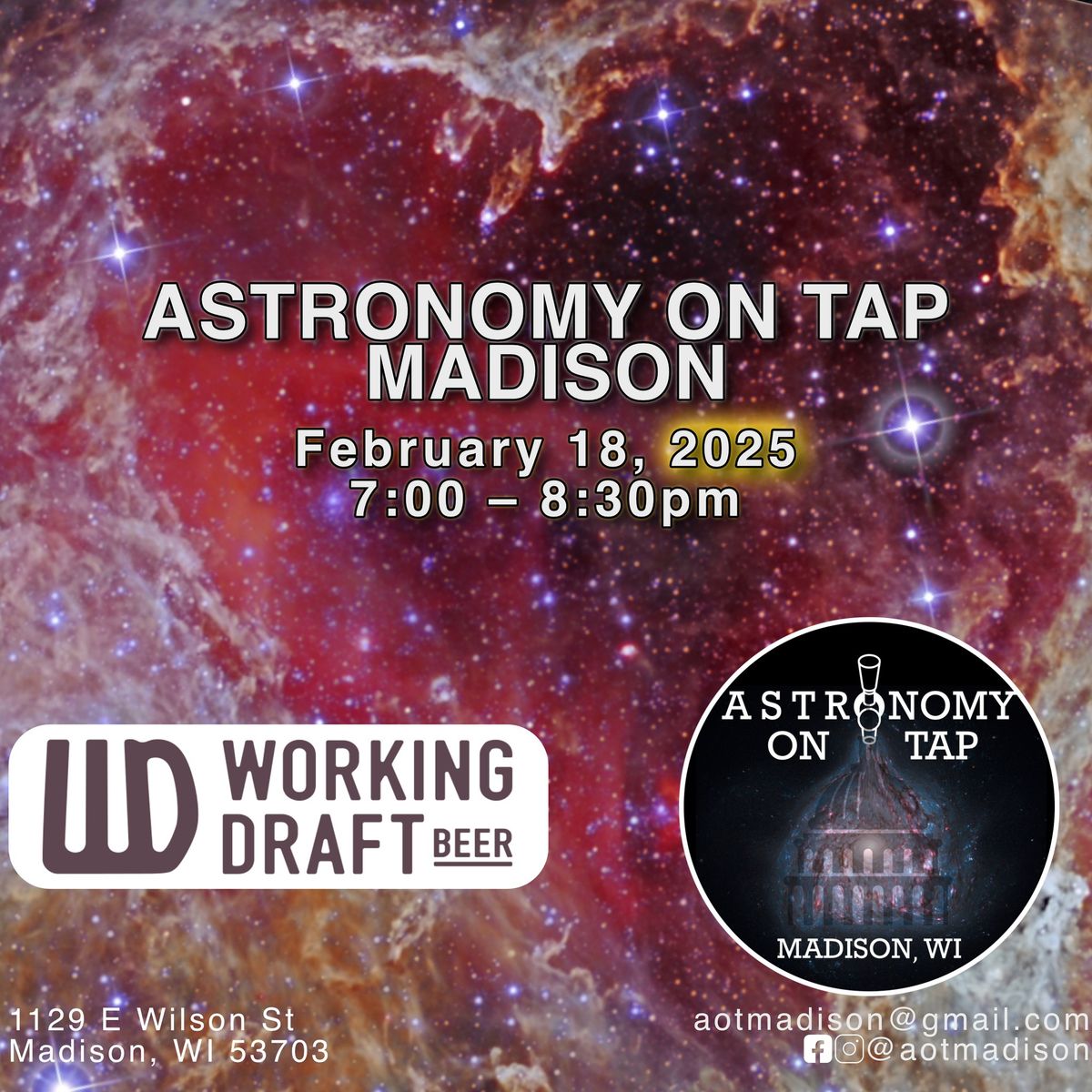 Madison Astronomy on Tap (February 2025): In your Orbit, Falling for you Forever 