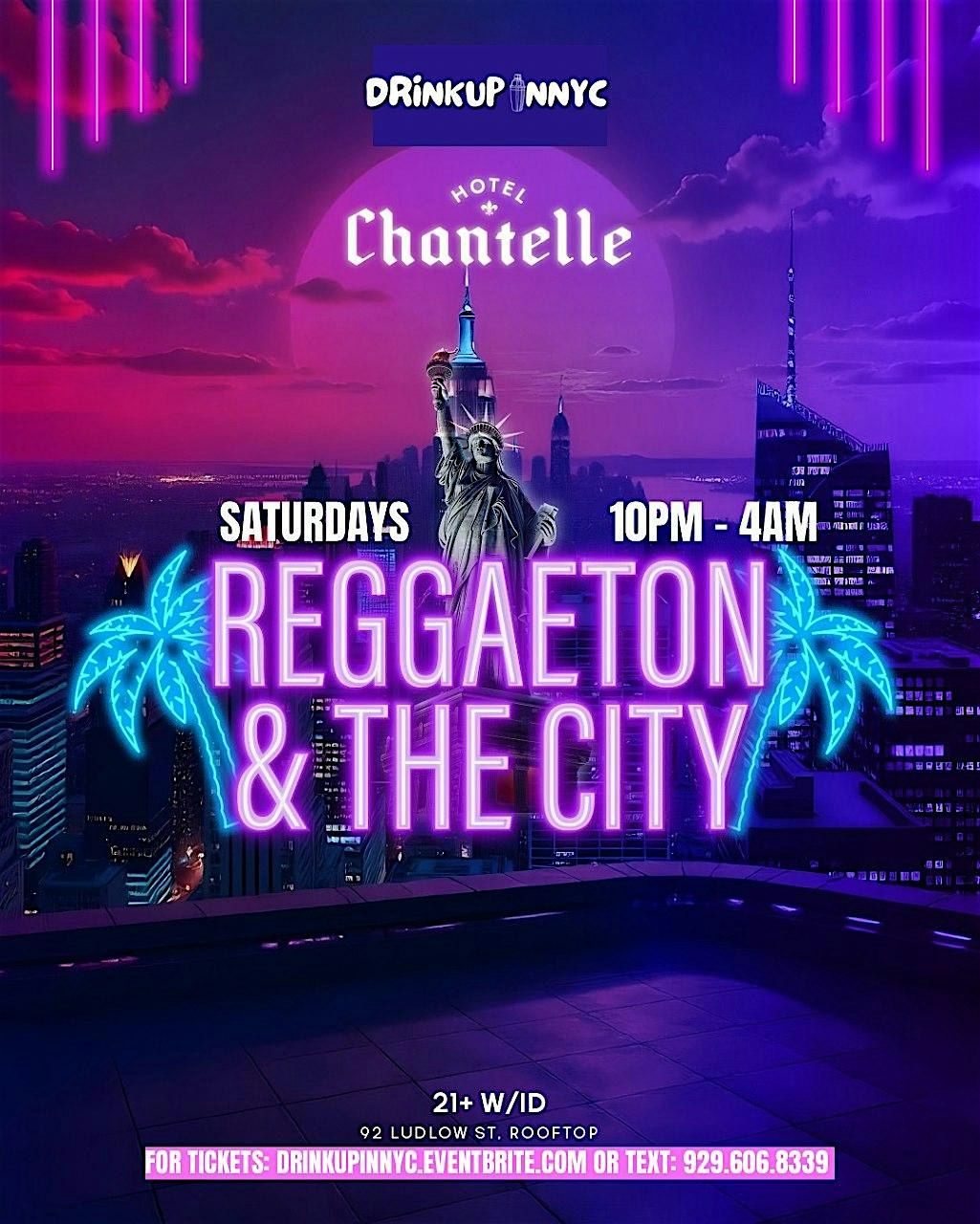 Reggaeton & The City @ Hotel Chantelle NYC: Sat, 11\/15 (DrinkUpinNYC)