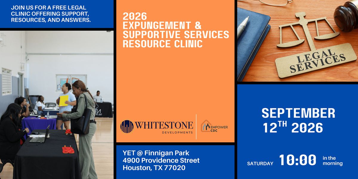 2026 Expungement & Supportive Services Resource Clinic