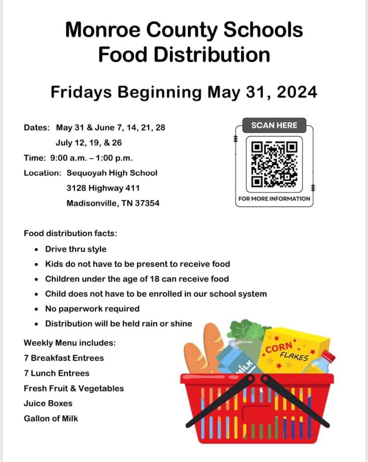 Monroe County Schools Summer Food Distribution 