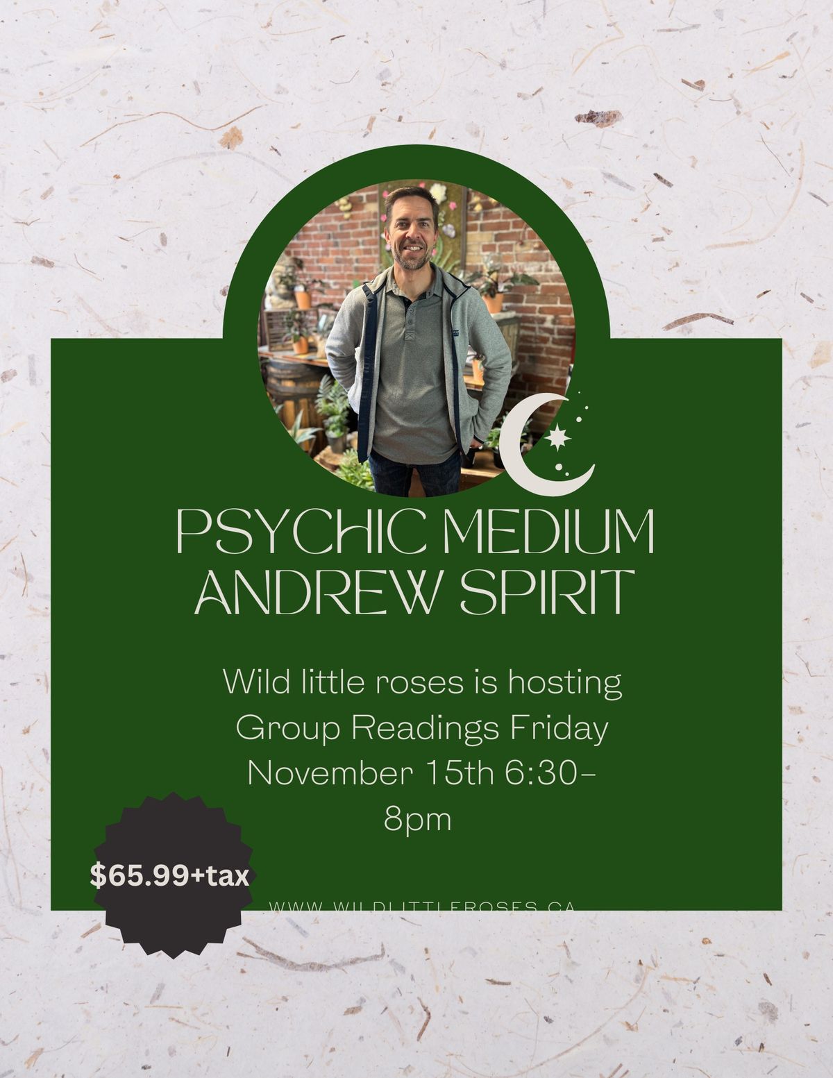 Night with Spirit- Andrew Spirit psychic medium