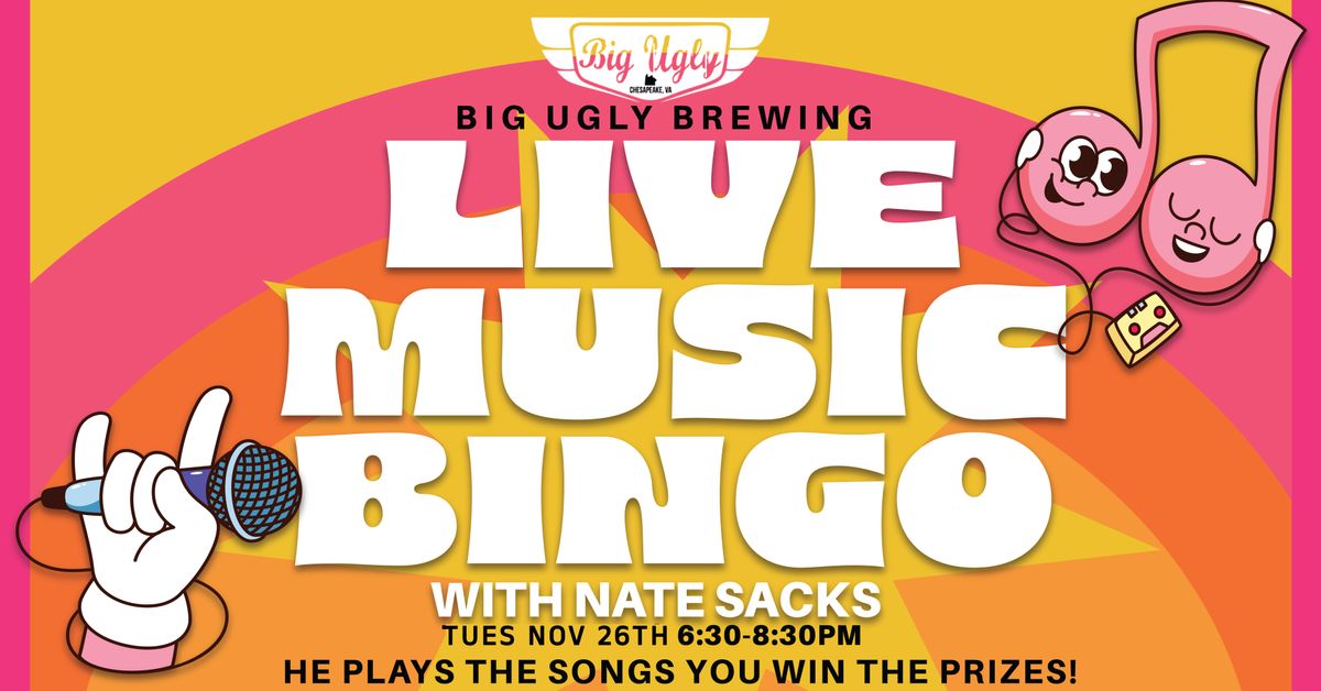 Live Music Bingo with Nate Sacks | Big Ugly Brewing