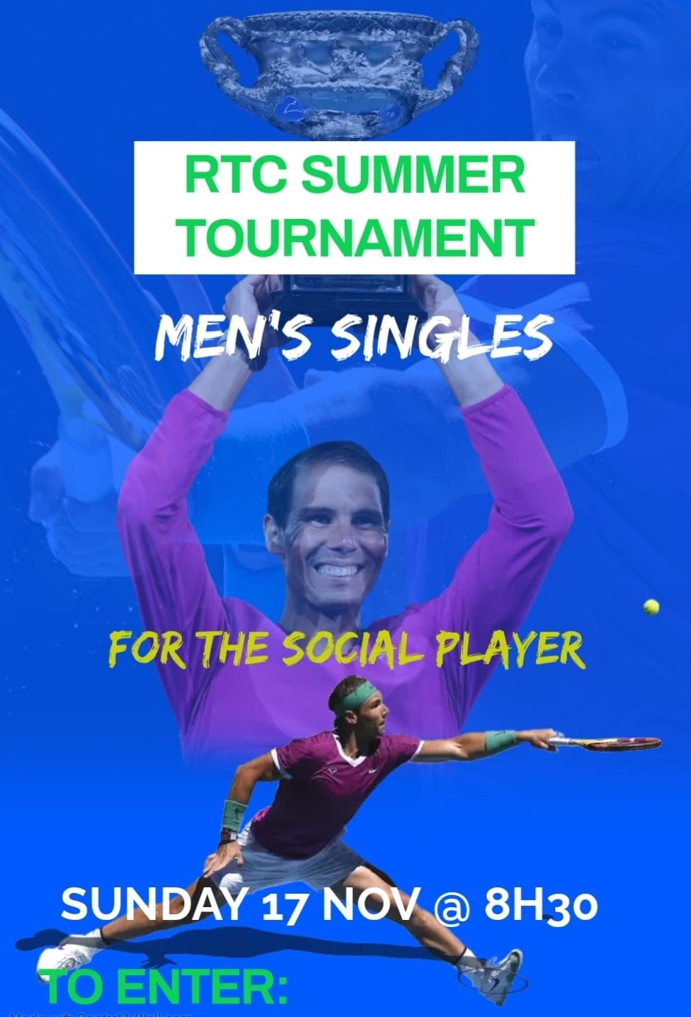 RTC Summer Mens Singles tournie 