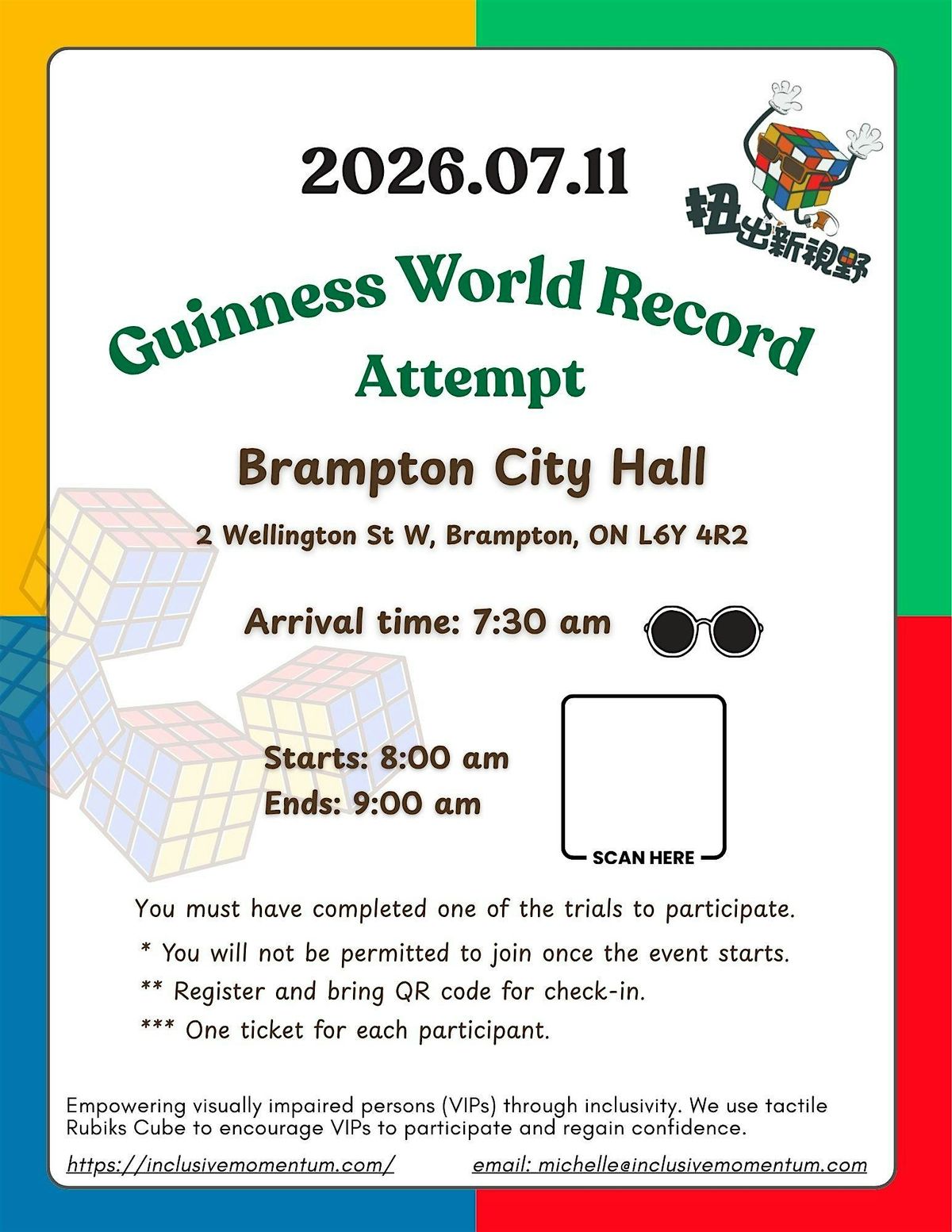 WORLD RECORD ATTEMPT - July 11, 2026 Tactile Puzzle Cube Solving