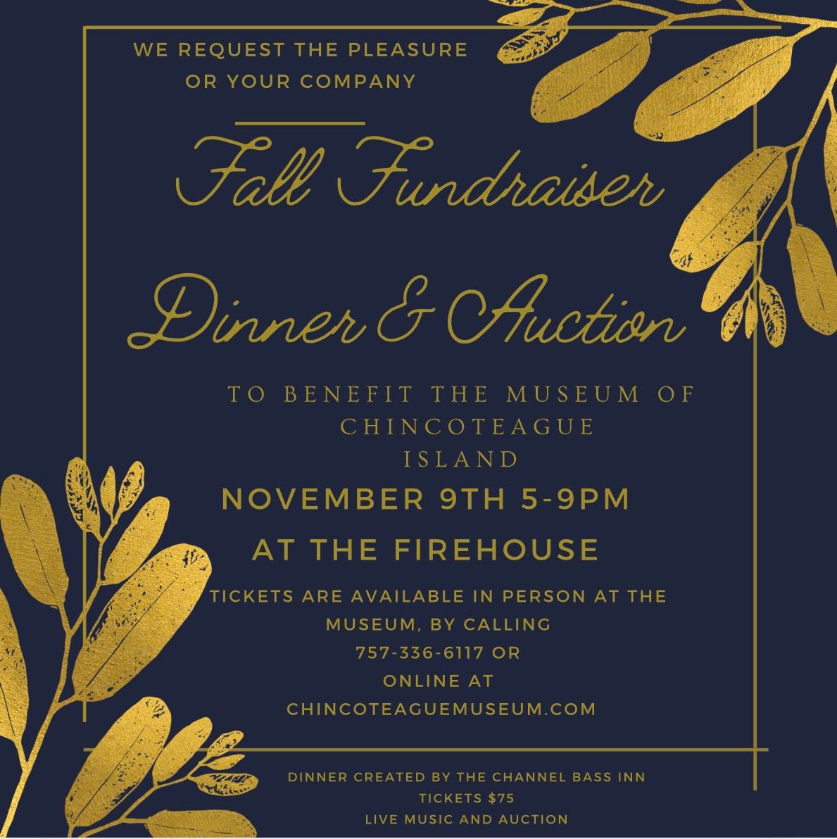 First Annual Fall Fundraiser Dinner and Auction