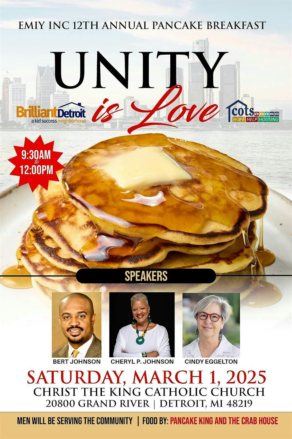 EMIY Inc. 12 Annual Pancake Breakfast -Unity Is Love!