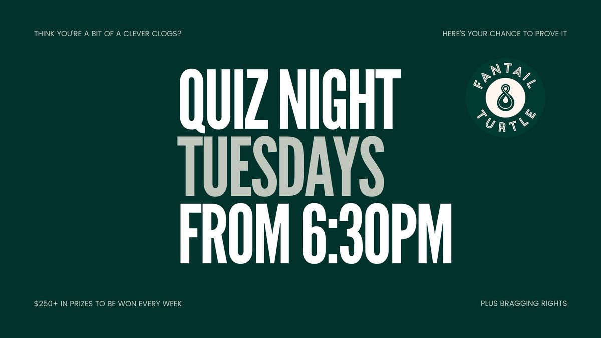 Quiz Night @ Fantail & Turtle