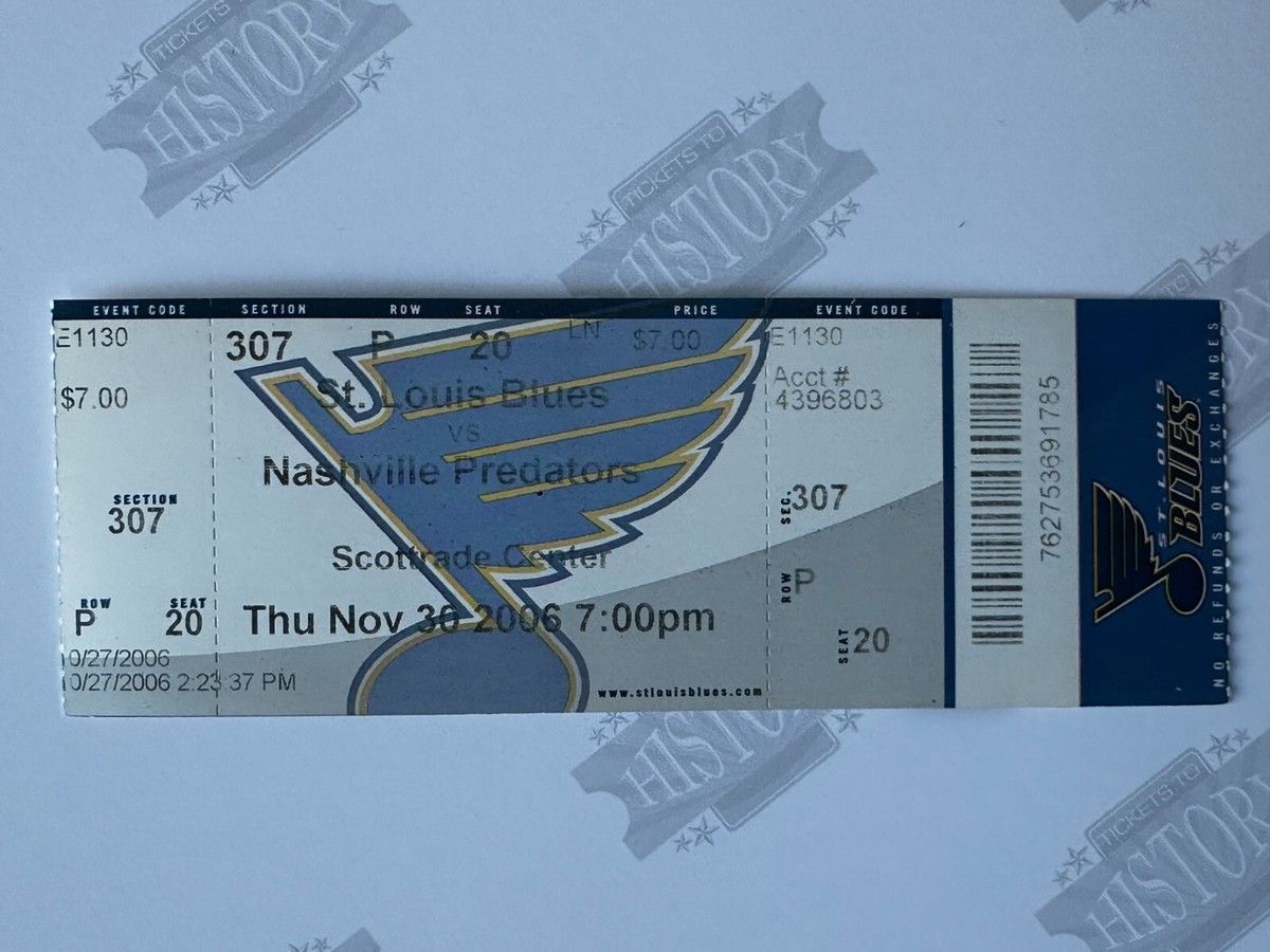 Nashville Predators at St. Louis Blues at Enterprise Center