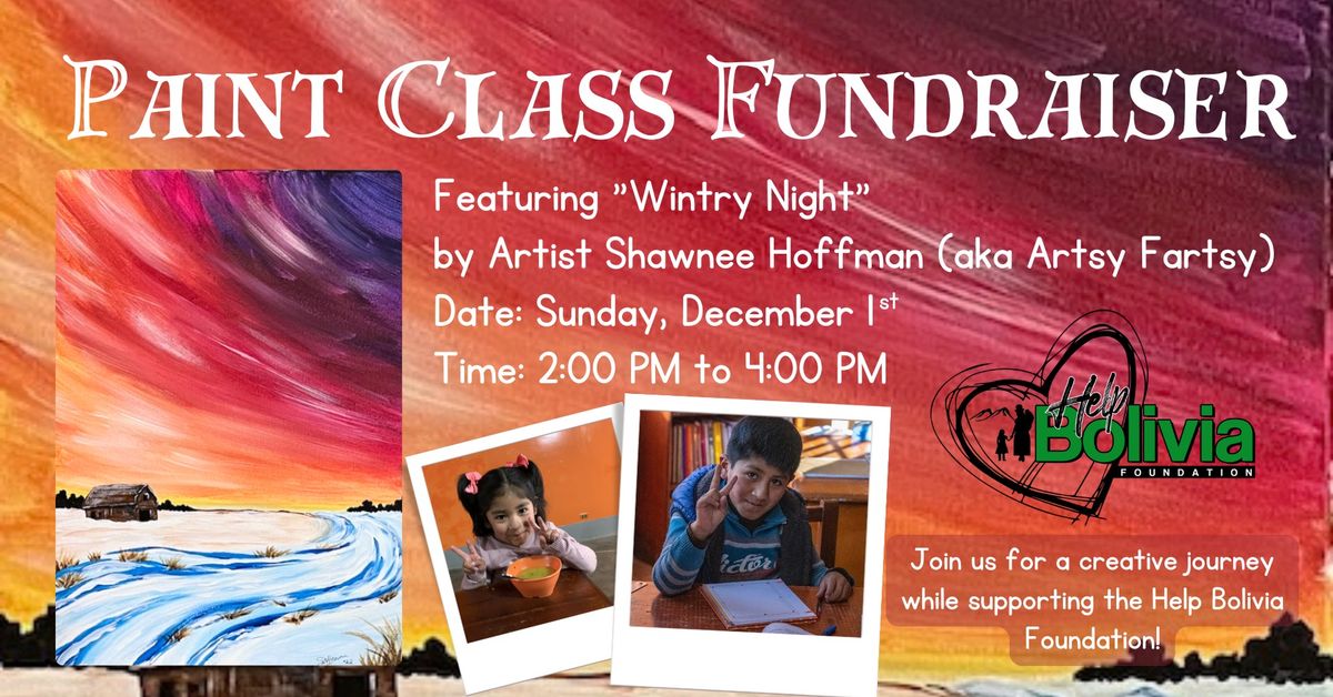 Paint Class Fundraiser - Wintry Sky