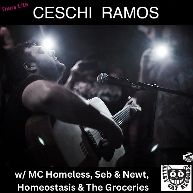 CESCHI RAMOS \/\/ MC HOMELESS \/\/ SEB & NEWT \/\/ HOMEOSTASIS \/\/ THE GROCERIES @ ALLEY CAT RECORDS