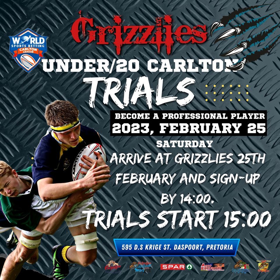 Tuine Grizzlies Under\/20 Rugby Trials