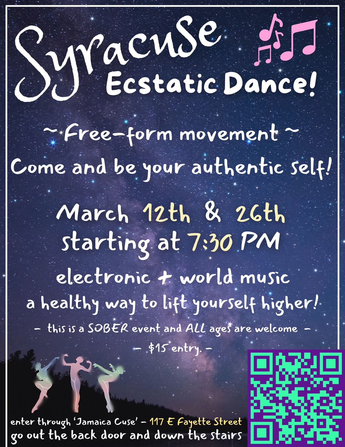 Syracuse Ecstatic Dance! 3\/26